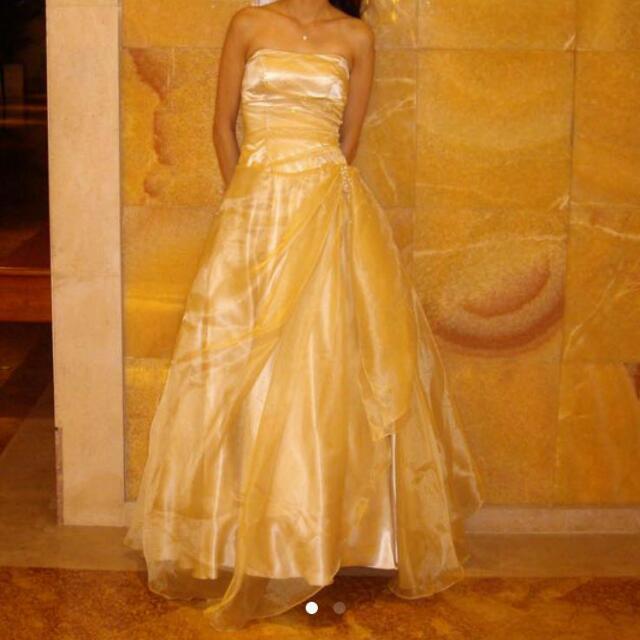 Olivia Champagne Color Formal Dress