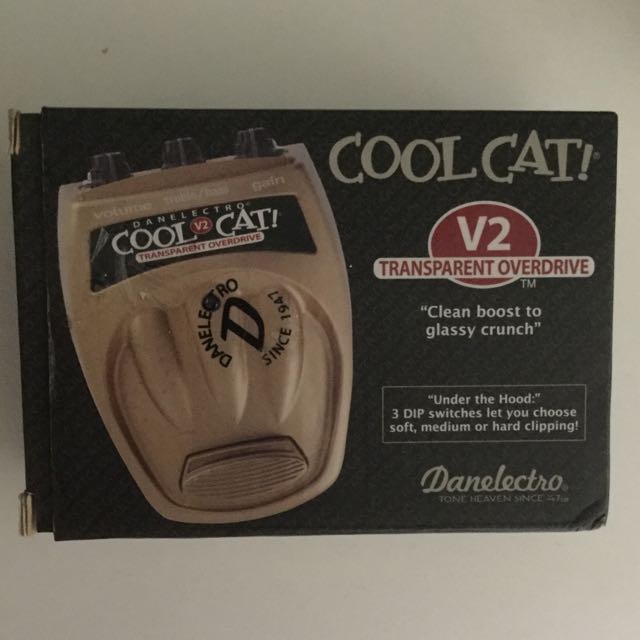 Danelectro Cool Cat V2 Transparent Overdrive Music Media On