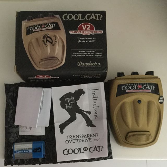 Danelectro Cool Cat V2 Transparent Overdrive Music Media On