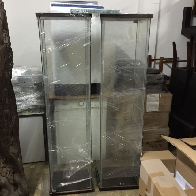 3 Layer Glass Display Cabinet 8 10 Furniture On Carousell