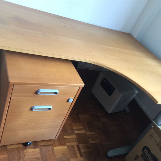 Ikea Study Desk And Filing Cabinet Furniture On Carou Ikea Study Desk And Filing Cabinet