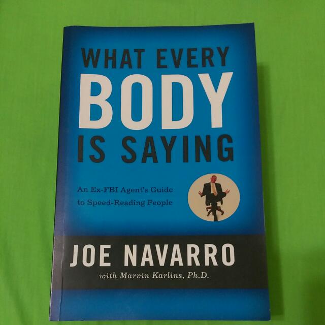 What Every Body Is Saying By Joe Navarro Books Stationery On