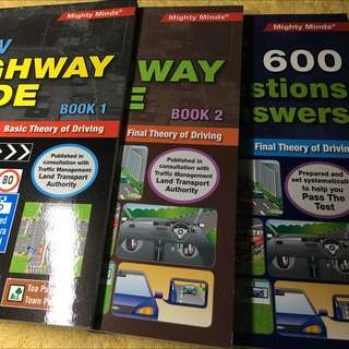 Driving Theory Txtbks (Bk 1 Basic, Bk 2 Final, and 600 Qns Final)
