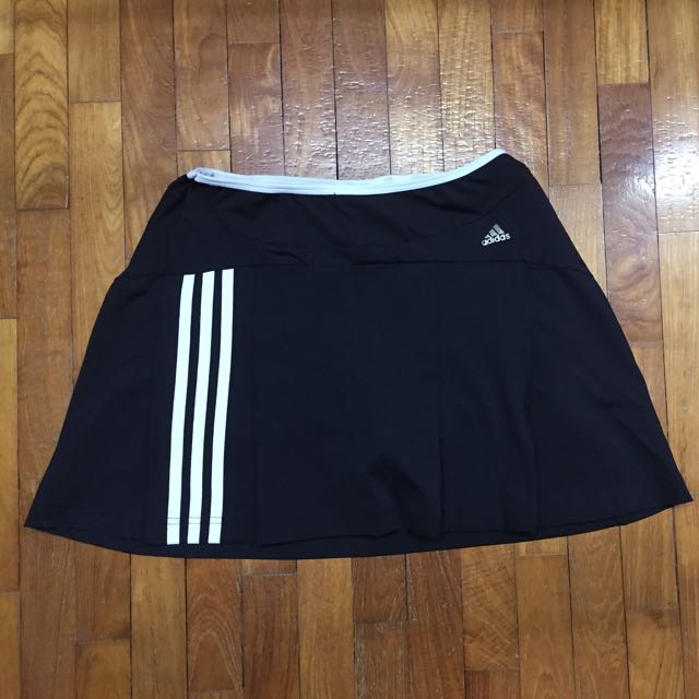 adidas black tennis skirt