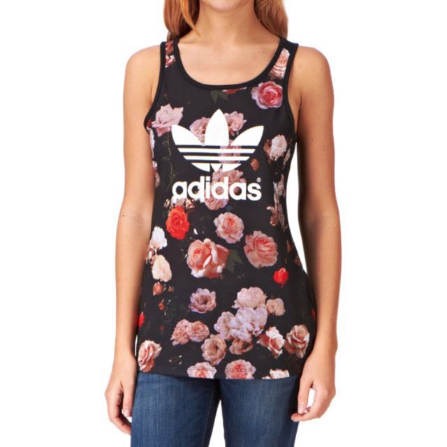 adidas floral top