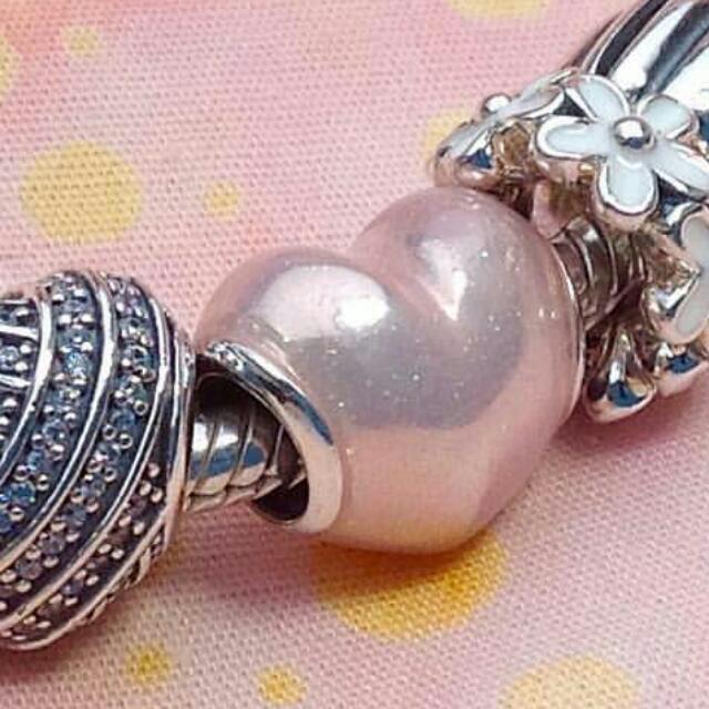 BN Pandora Glittering Heart Charm Receipt Proof Luxury on Carousell