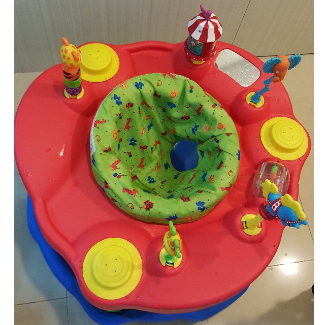 Evenflo ExerSaucer Deluxe Active Learning Centre Green Circus, Babies