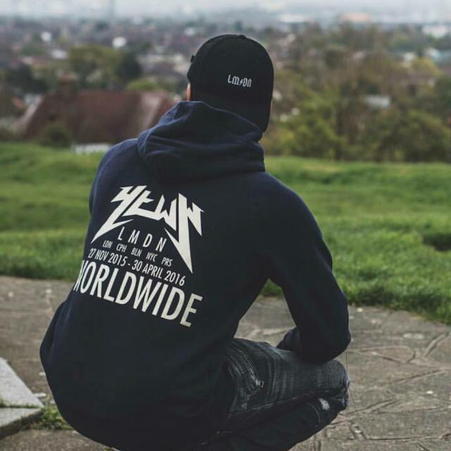 x Yeezy Talk Worldwide YTWW Navy A Tour Hoodie, Fashion, Coats, Jackets and Outerwear on Carousell
