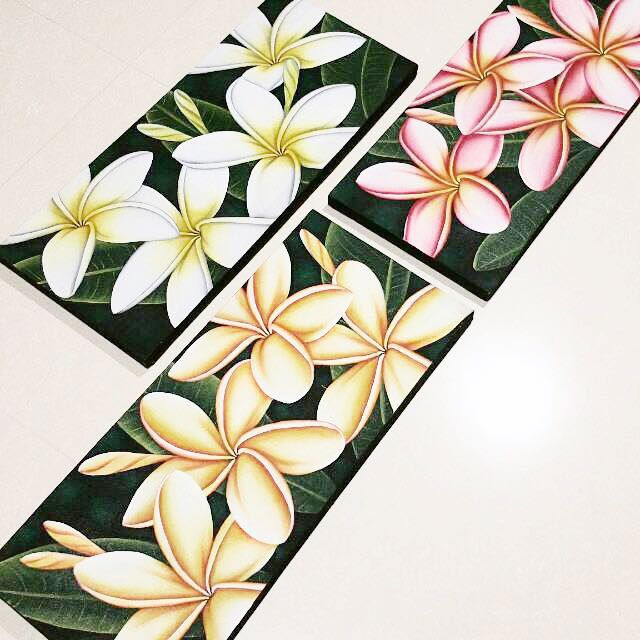 Oil Painting Of Frangipani On Canvas Electronics On Carousell
