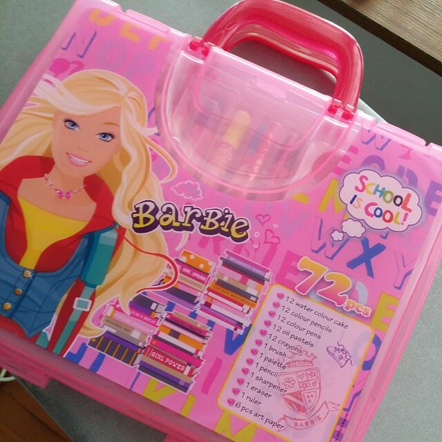 barbie eraser set