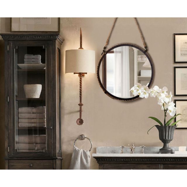 Large Round Hanging Mirror Furniture On Carou Photo