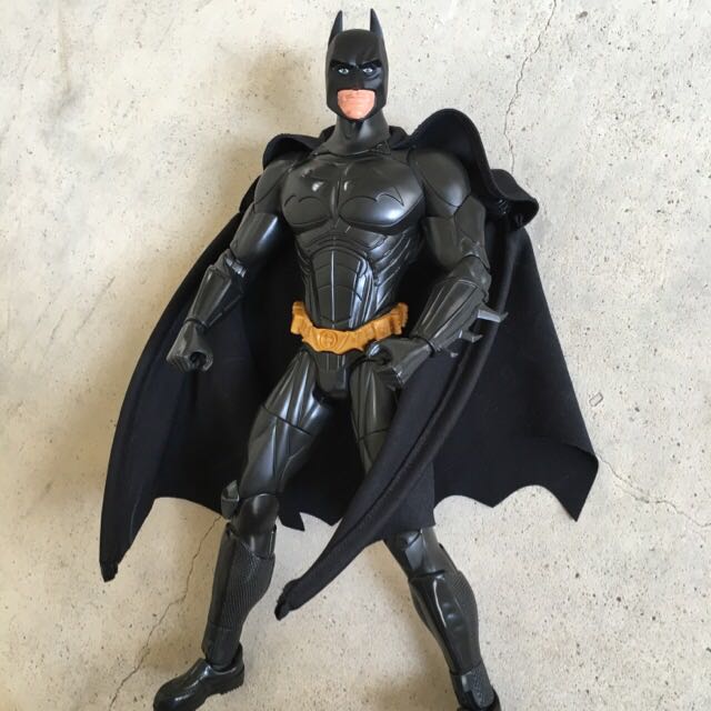 Large size Mattel 12" scale BATMAN BEGINS action figure arkham