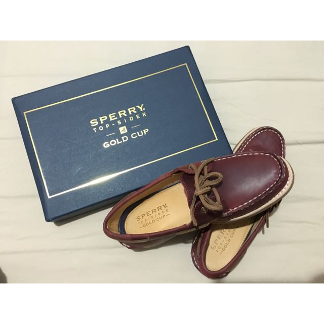 sperry topsider gold