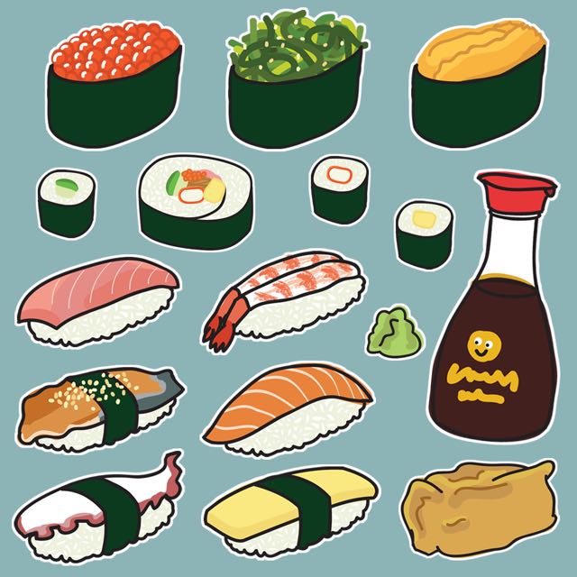 Sushi Pack (15 Pieces) + Free Wasabi!!, Hobbies & Toys, Stationery