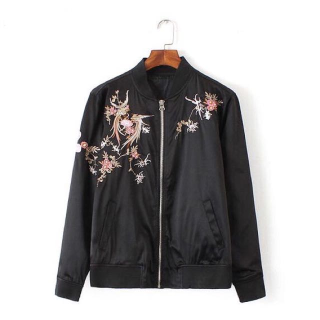 Vintage Oriental Bomber Jacket