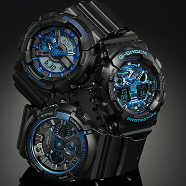 Latest Casio G Shock Black Resin ga 100cb Ga 110cb World Time men