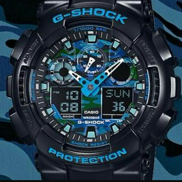 Latest Casio G Shock Black Resin ga 100cb Ga 110cb World Time men