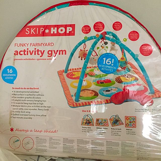 Skip hop farmyard activity gym hotsell