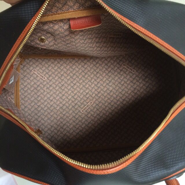 CELINE Boston bag MC98/2 Macadam PVC/leather Black Black unisex Used –