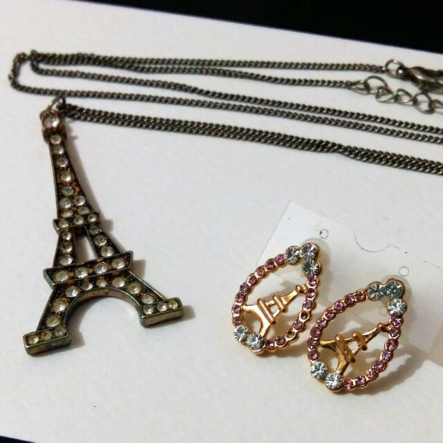 Eiffel tower shop earrings forever 21
