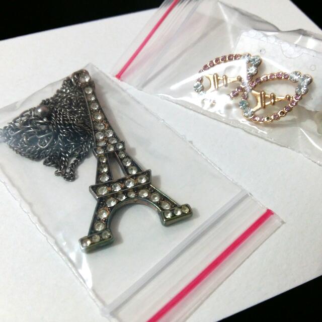 Eiffel Tower Necklace And Earrings Women s Fashion Jewelry