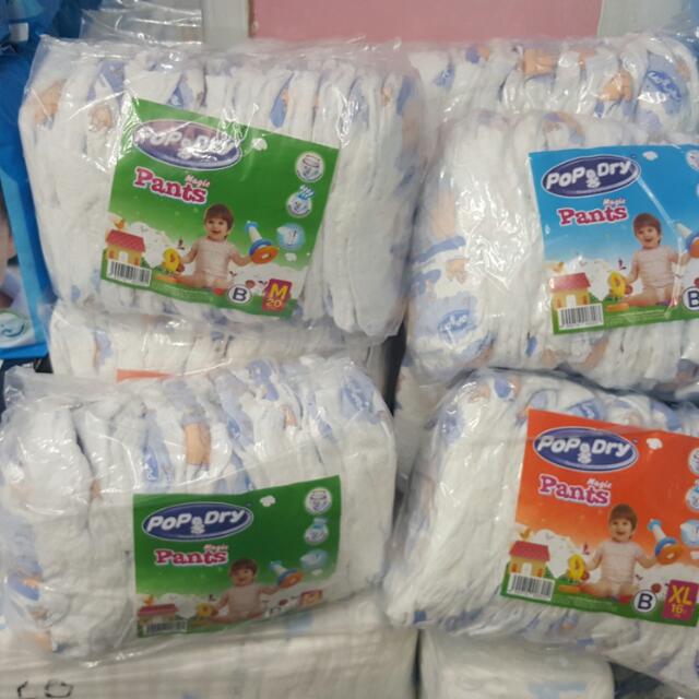 pop dry pampers
