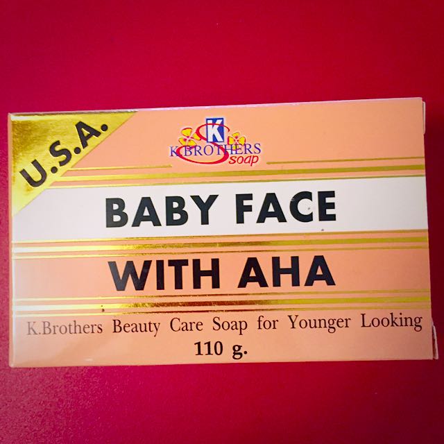 soap on baby face