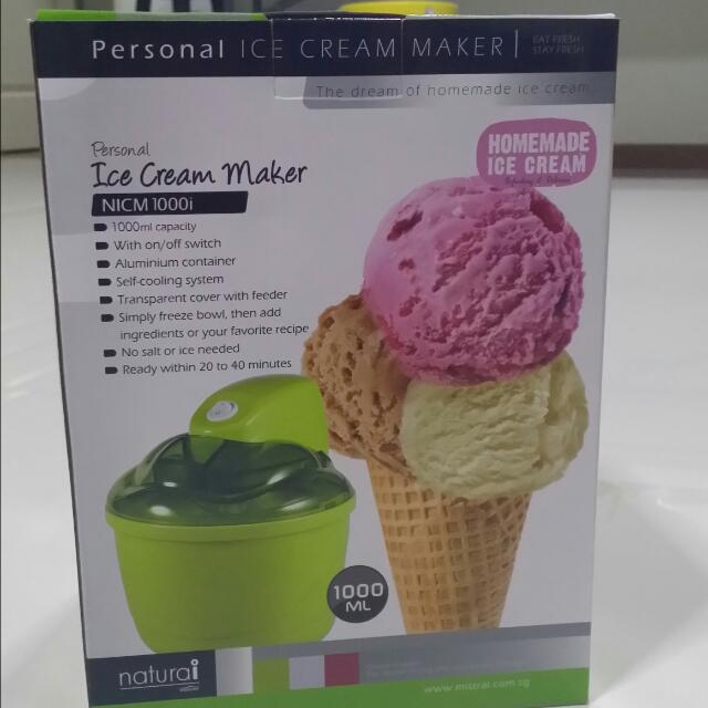 Natural ice online cream maker