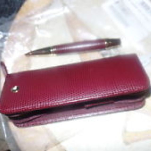 Pochette Cosmétique Montblanc La Vie De Bohème - Cuir Marron/havane - Neuf étiqueté