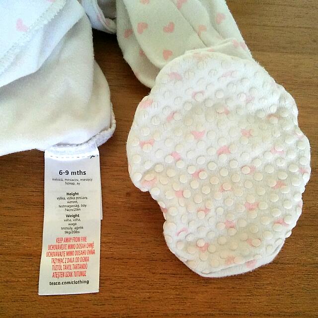 Preloved Tiny Tatty Teddy Footed Sleeper Suits For 6 9mths Babies