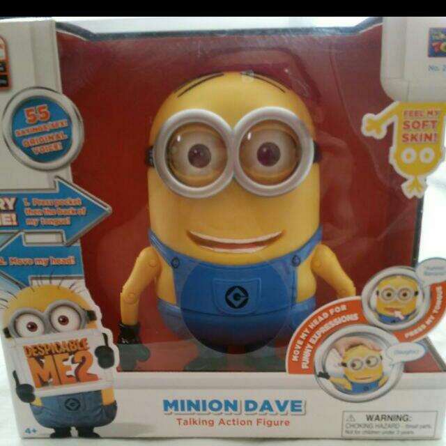 minion dave talking action figure