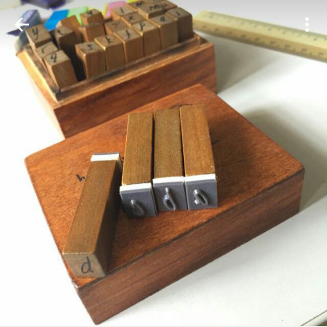 Alphabet Set Stamps Capital Small Letter Design Craft On Carousell