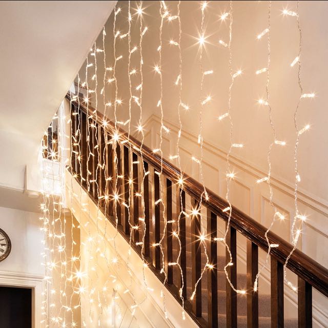 Bn Curtain String Fairy Lights Irregular Length 4m White Warm Photo