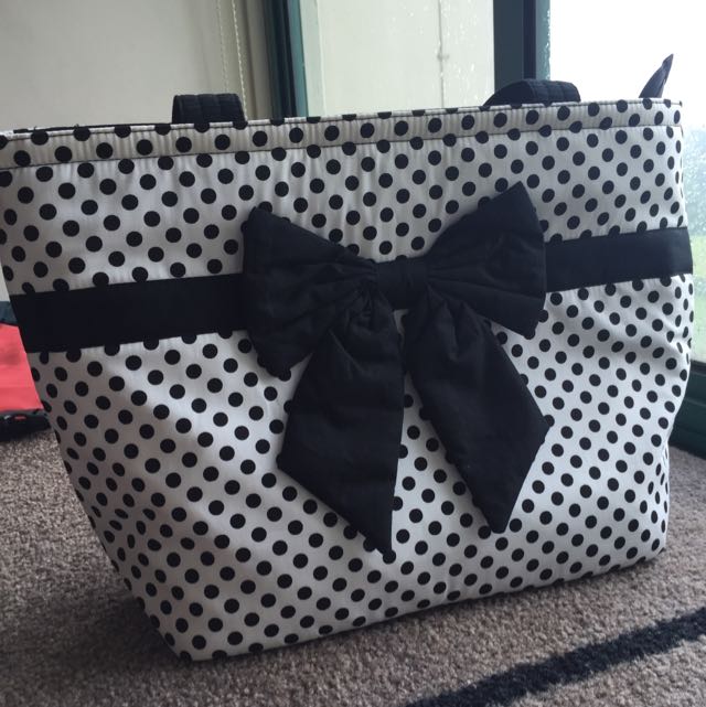 Naraya polka shop dot bag