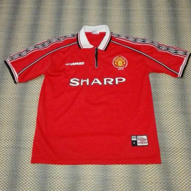 Vintage Jersey Manchester United 98 99 Fesyen Lelaki di 