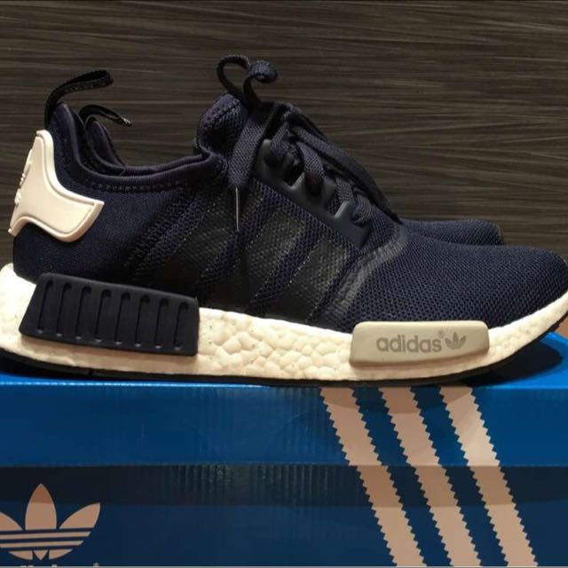 ADIDAS NMD NAVY BLUE Women s Fashion Footwear Sneakers on