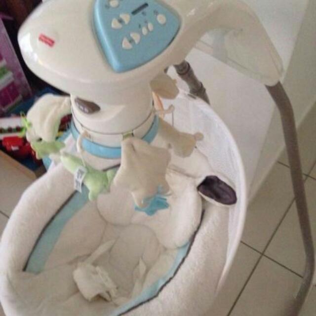 Fisher N Price My Little Lamb Cradle And Swing Toys Games