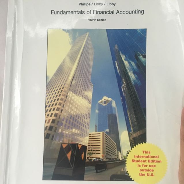 Fundamentals Of Financial Accounting Fourth Edition By Fred