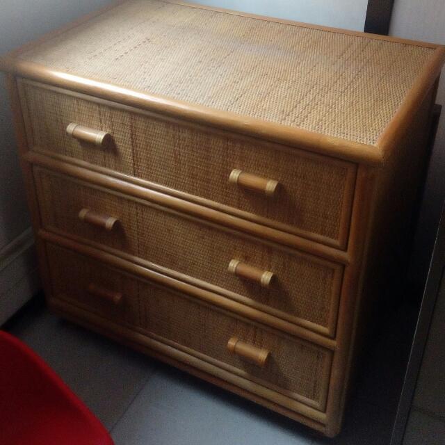 Ikea Cane Cabinet Shelve Furniture On Carousell