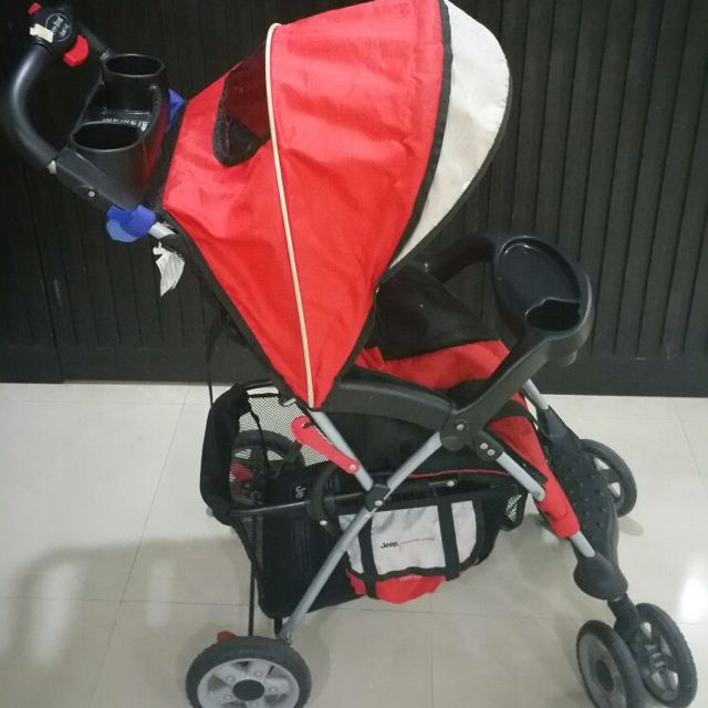 red jeep stroller