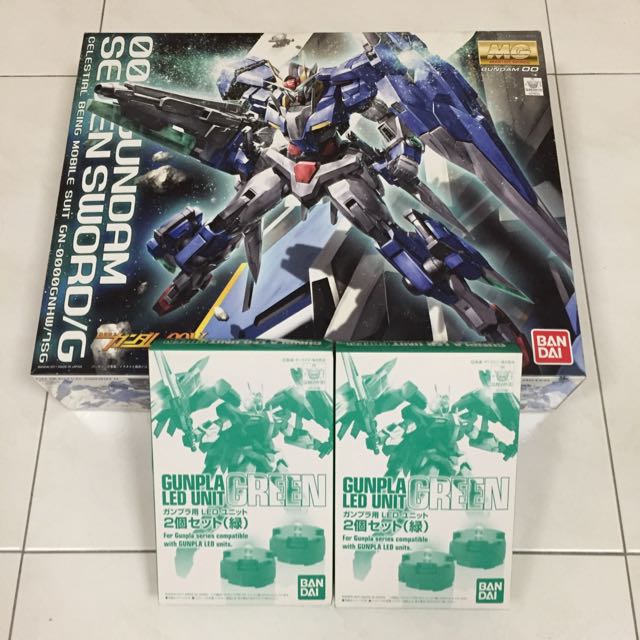 Mg 00 Gundam Seven Sword G Free 2 Boxes Of Led Unit Green Hobbies Toys Toys Games On Carousell