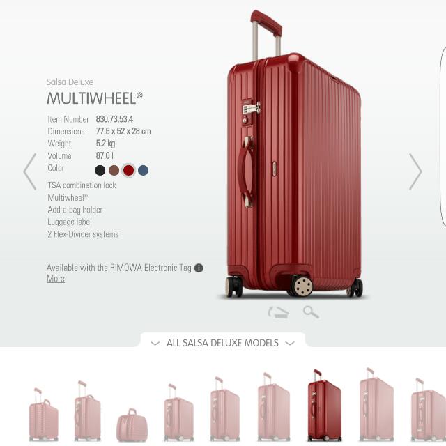 Rimowa Salsa Deluxe Luggage, Women's Fashion, Bags & Wallets, Cross