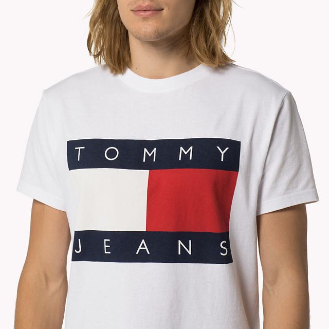 tommy jeans flag shirt