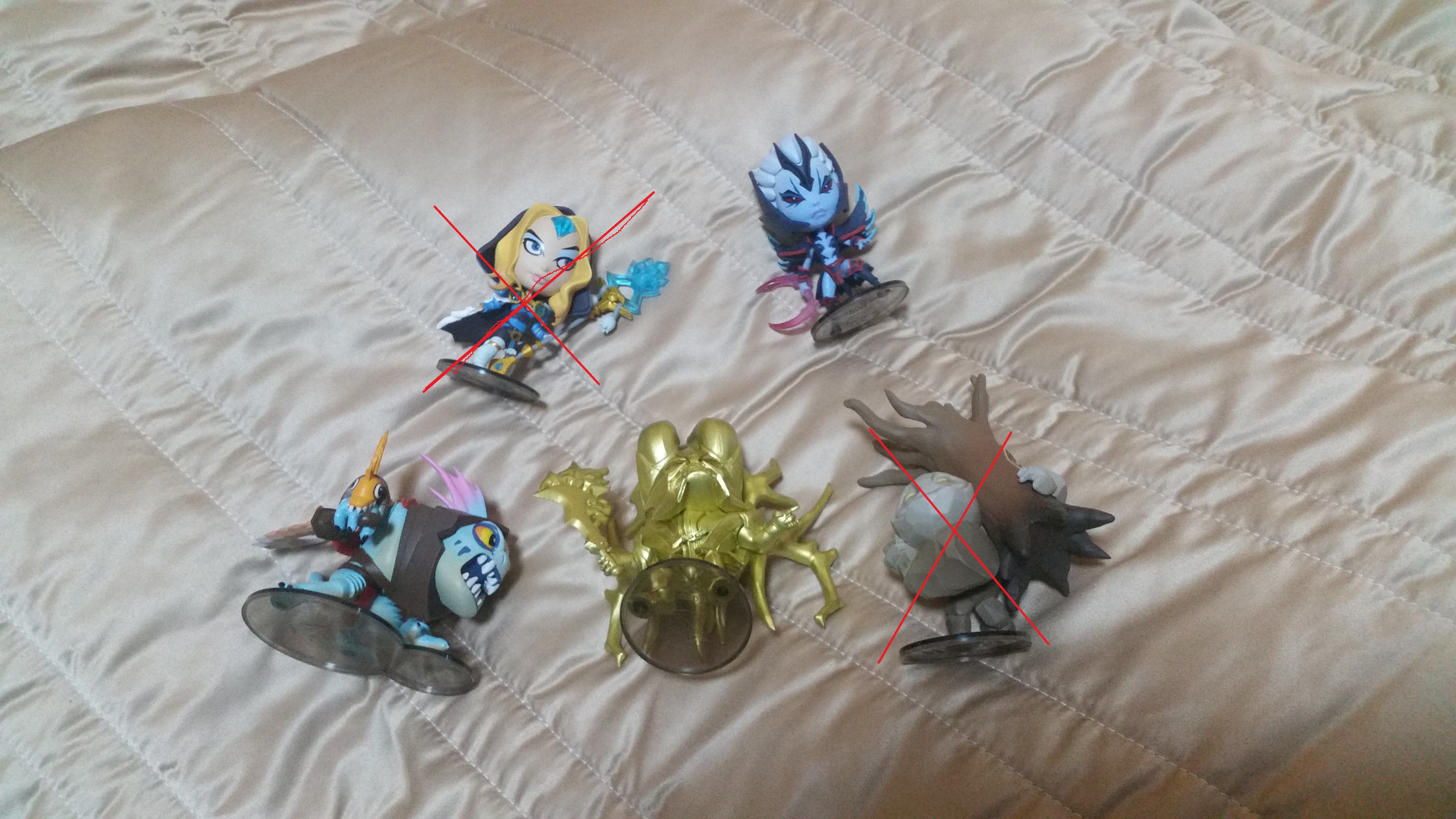 Wts Golden Doom Slark And Vs For 60 Dota 2 Demihero Toys