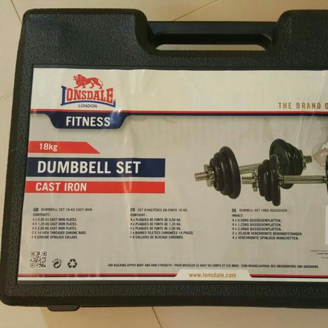 Lonsdale dumbbell set new arrivals