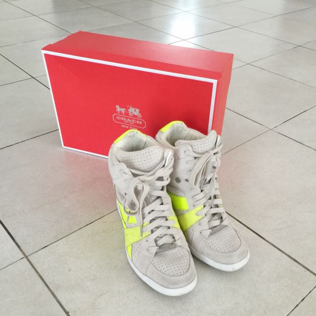 coach wedge sneakers