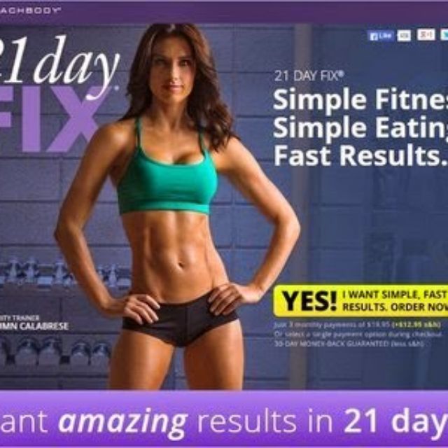 Dvd Senam Beachbody 21 Day Fix With Autumn Calabrese Everything