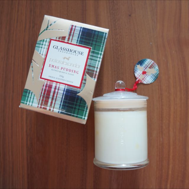 Glasshouse Christmas Pudding Candle Women S Fashion On Carousell