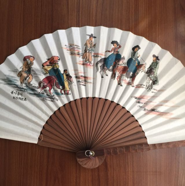 Korean Paper Fan, Furniture & Home Living, Lighting & Fans, Fans on