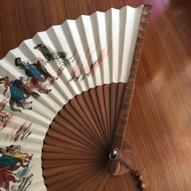 Korean Paper Fan, Furniture & Home Living, Lighting & Fans, Fans on